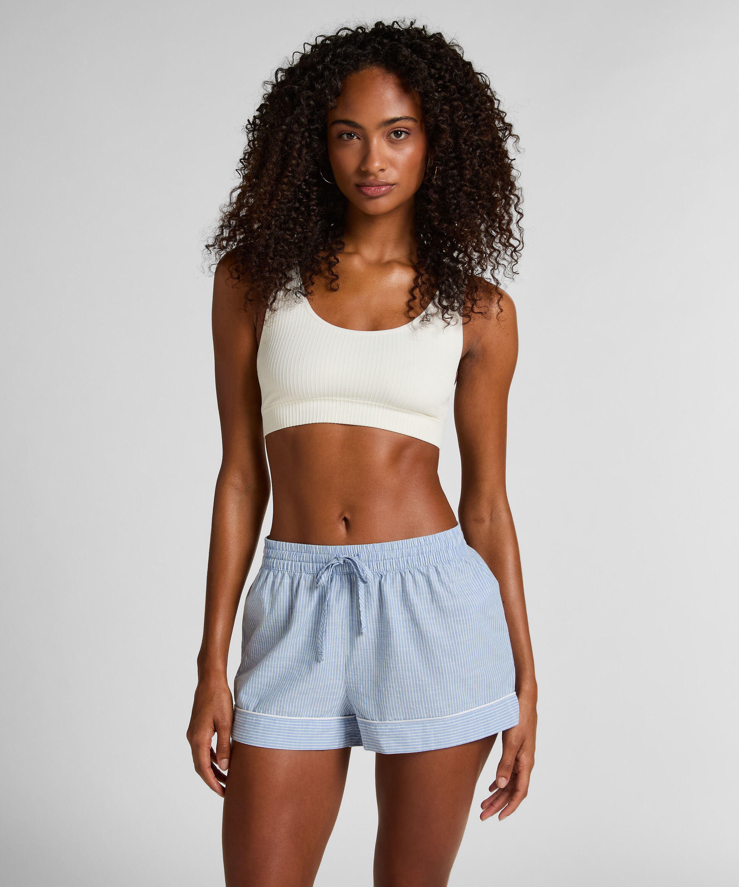 Bawełniane spodenki, Niebieski