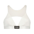 Siateczkowy biustonosz bralette, Biały