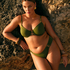 Majtki Bikini Rio Holbox, Zielony