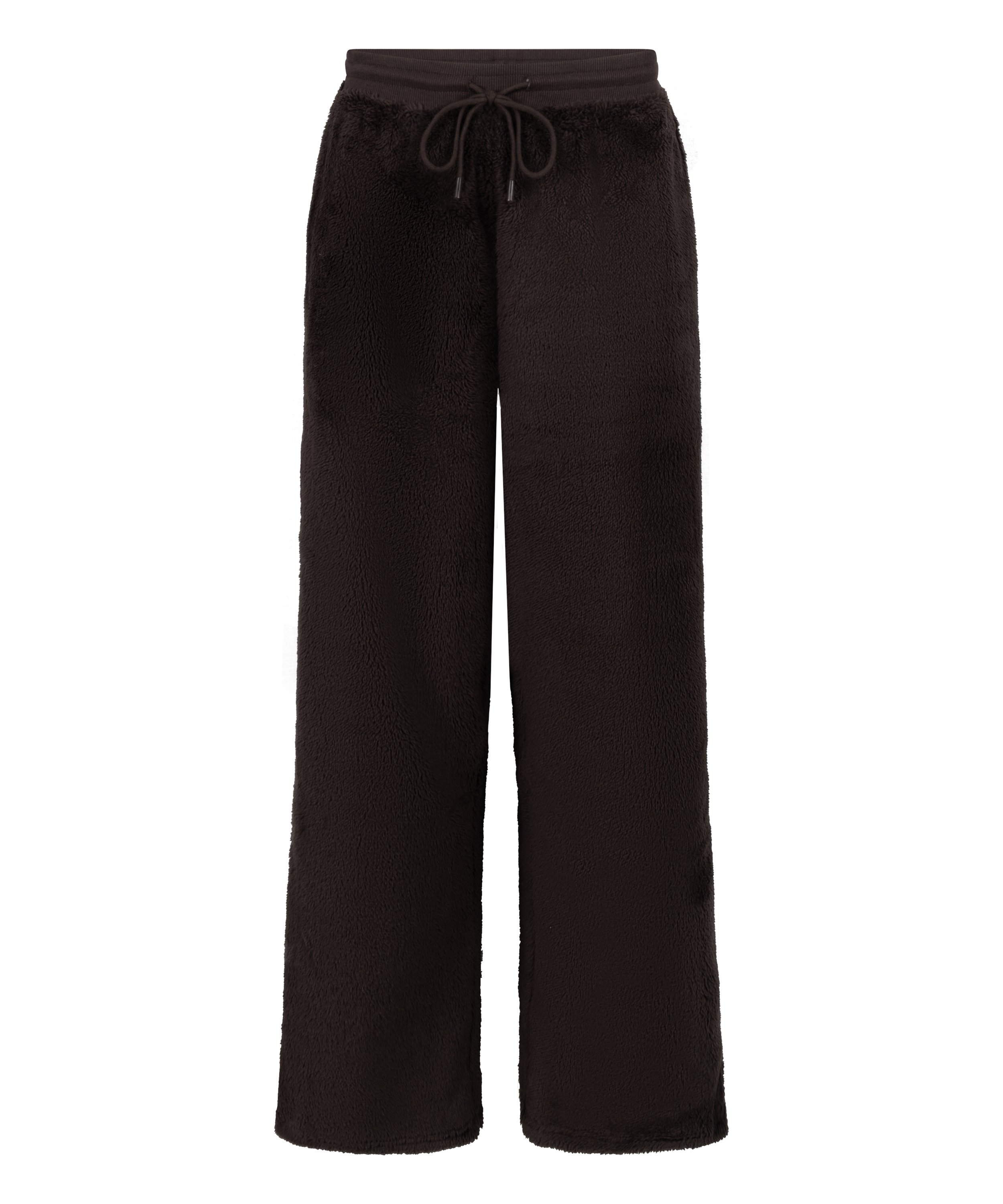 Spodnie z miękkiego polaru, Brązowy, main