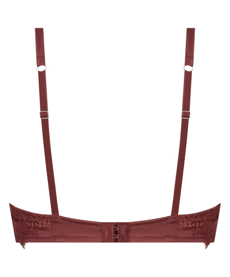 Zoe Padded Longline Underwired Bra, Czerwony