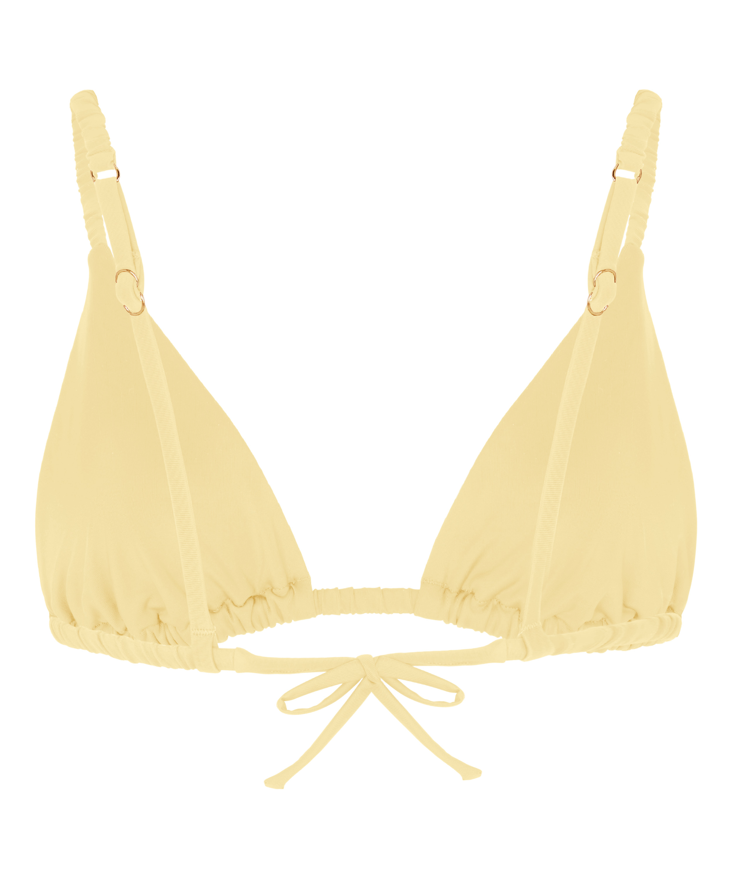 Tr&oacute;jkątny Biustonosz Bikini Riva, Ż&oacute;łty, main