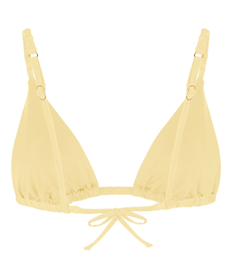 Tr&oacute;jkątny Biustonosz Bikini Riva, Ż&oacute;łty