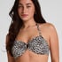 G&oacute;ra od Bikini Bandeau Leopard, Czarny