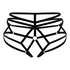 Elastyczne otwarte majtki, Czarny