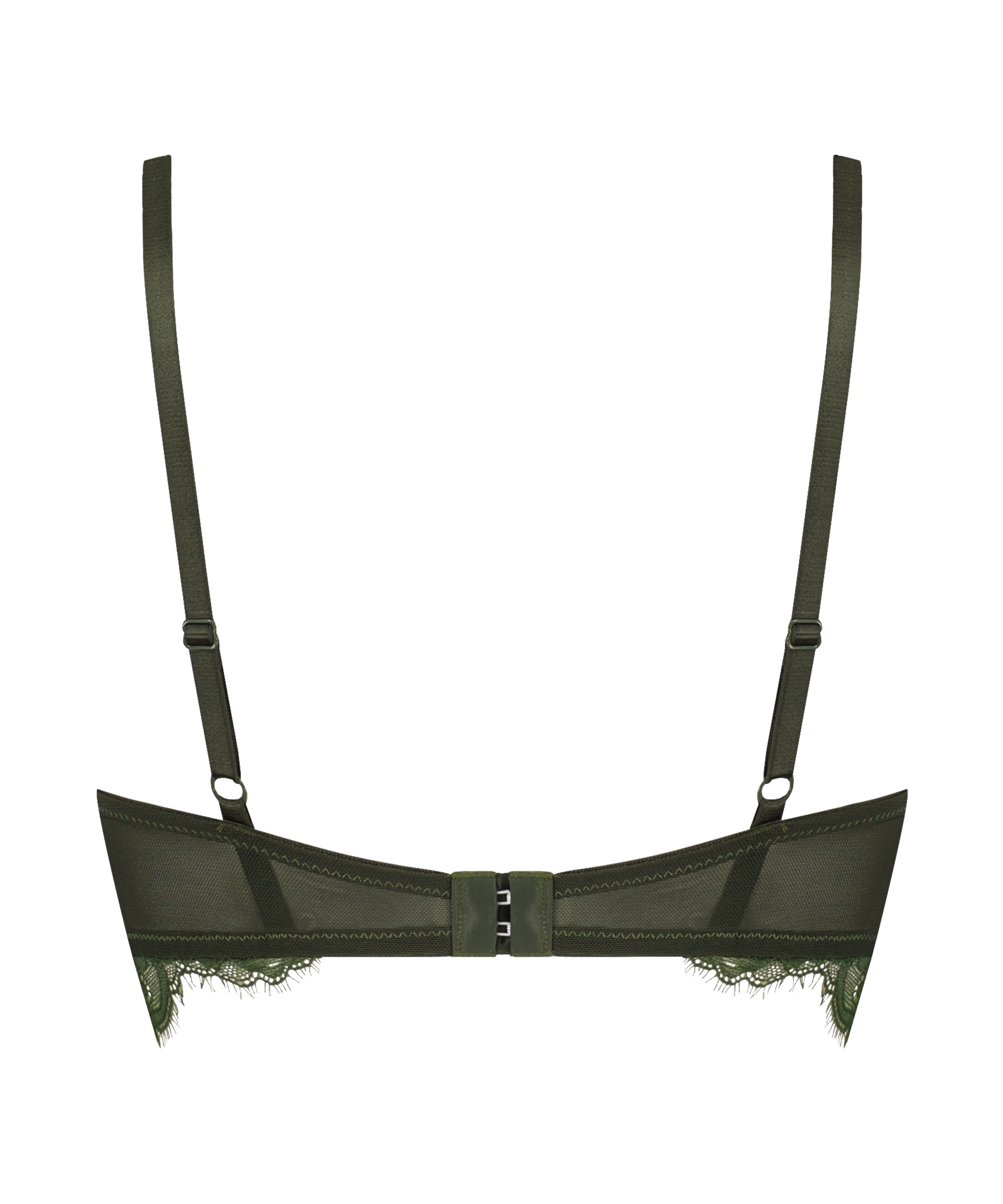 Usztywniony długi biustonosz z fiszbinami Saffron, Zielony, main