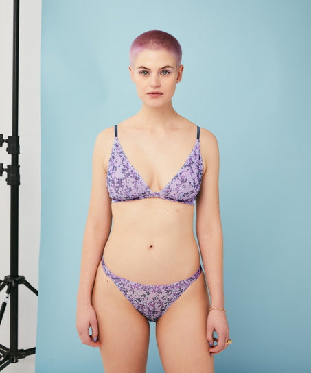 Majtki tanga That Is Lit, Niebieski