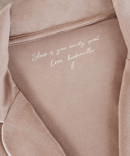 Narzutka Essential z dżerseju z długim rękawem, Beżowy