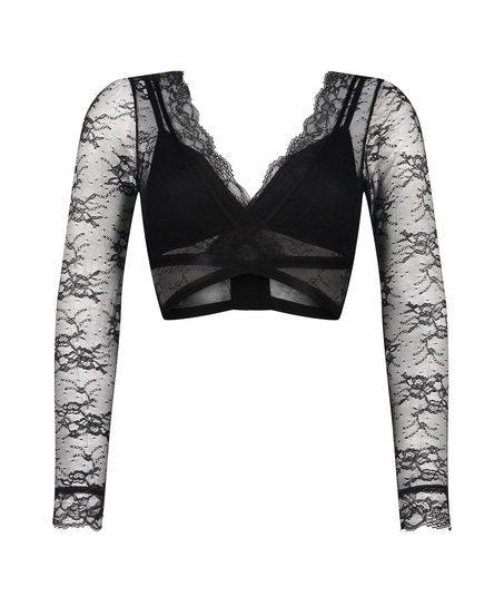Biustonosz bralette Molly, Czarny