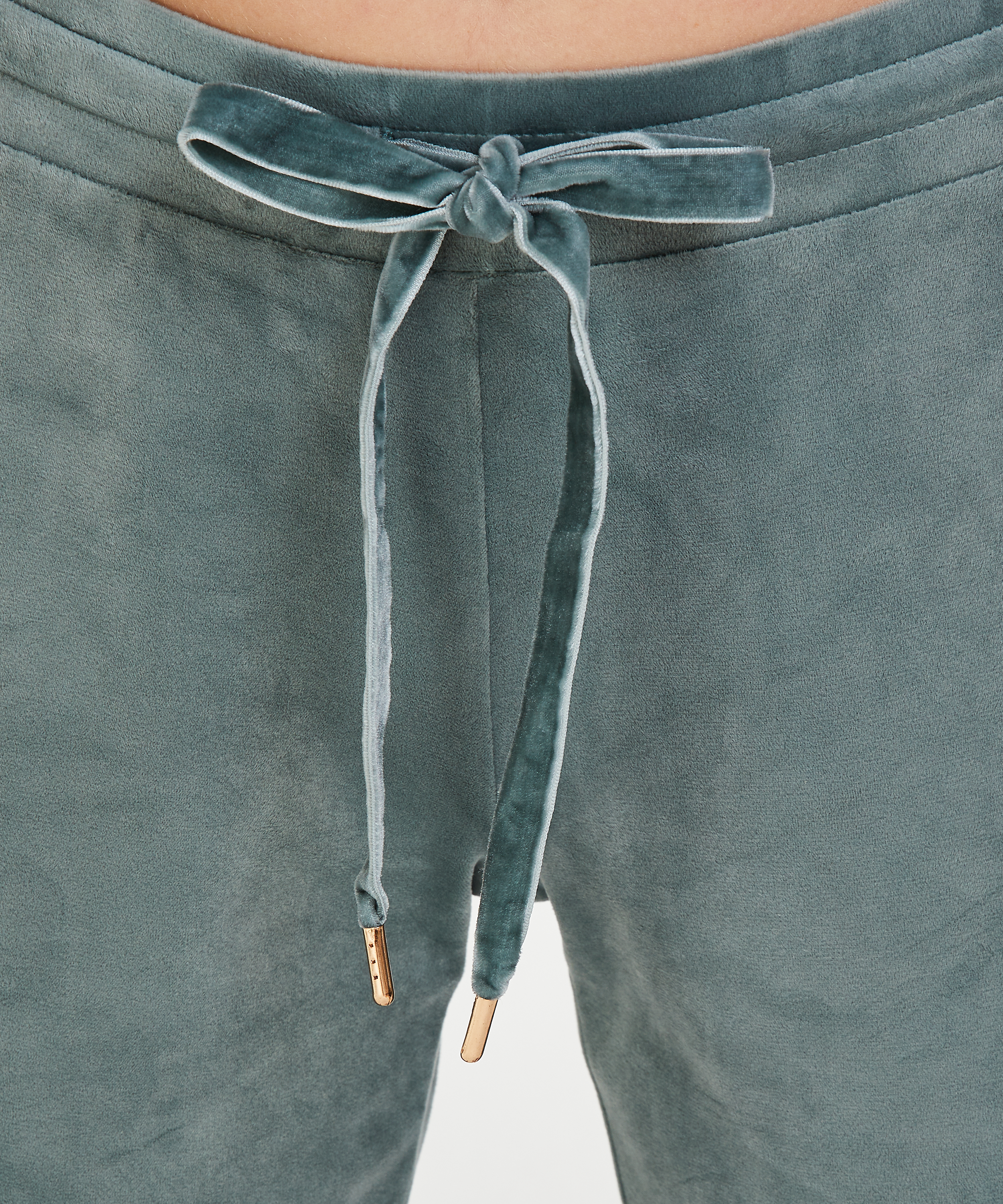 Petite Joggery welurowe, Zielony, main