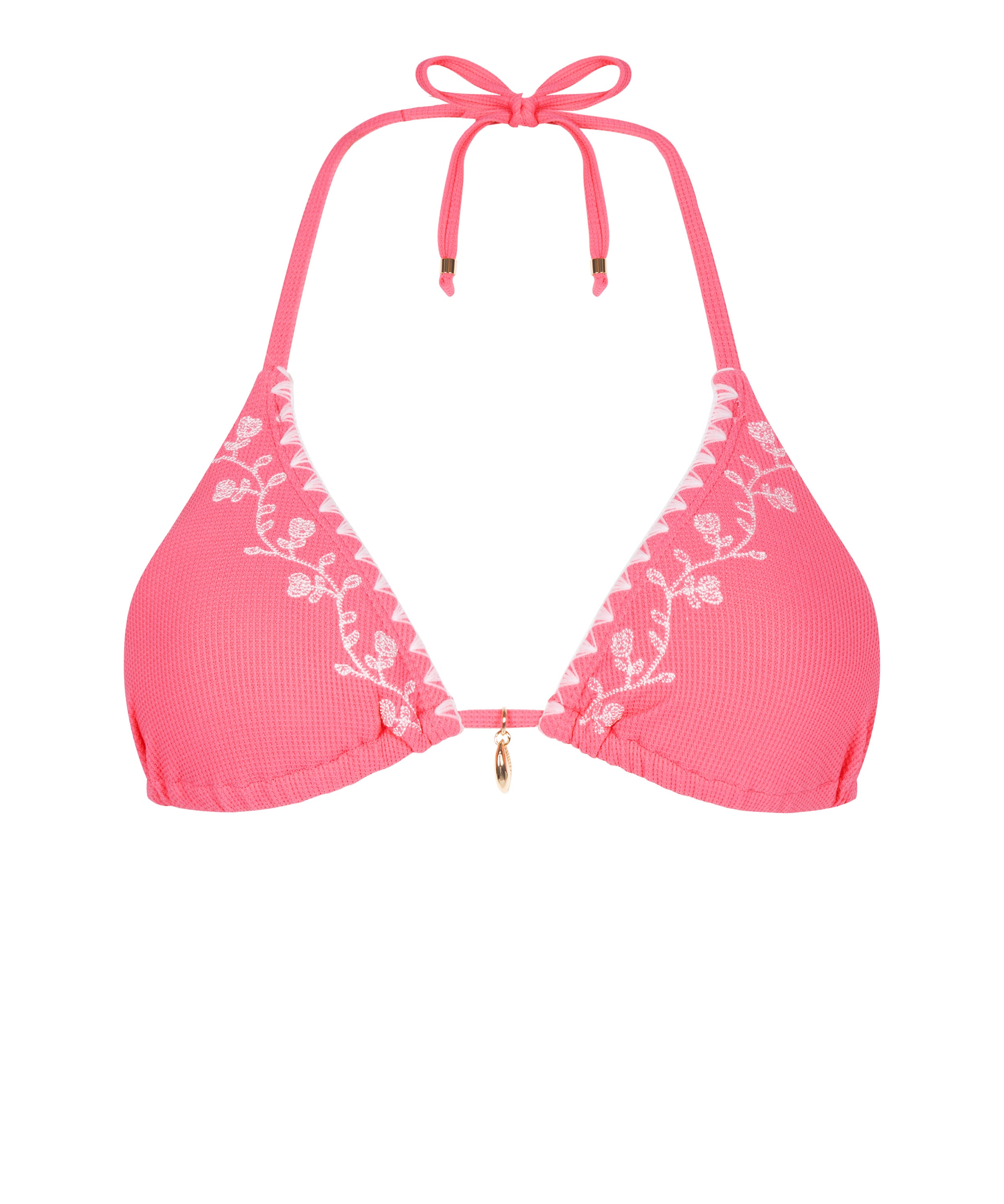 Tr&oacute;jkątny Top Bikini Palma, R&oacute;żowy, main