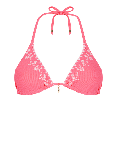 Tr&oacute;jkątny Top Bikini Palma, R&oacute;żowy