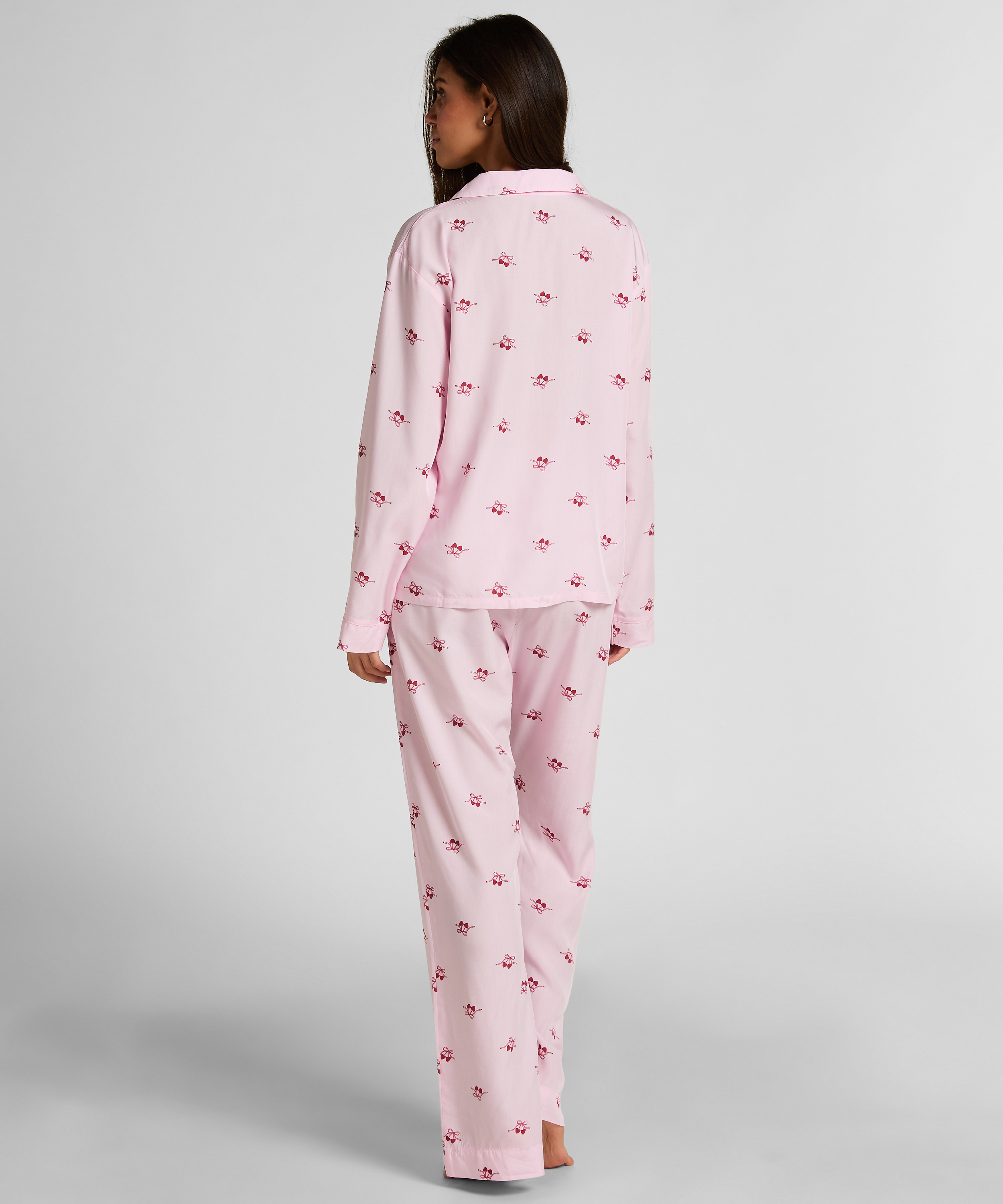 Bluza tkana wiśnie, R&oacute;żowy, main