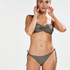 Tribe tanga bikini bottoms, Zielony