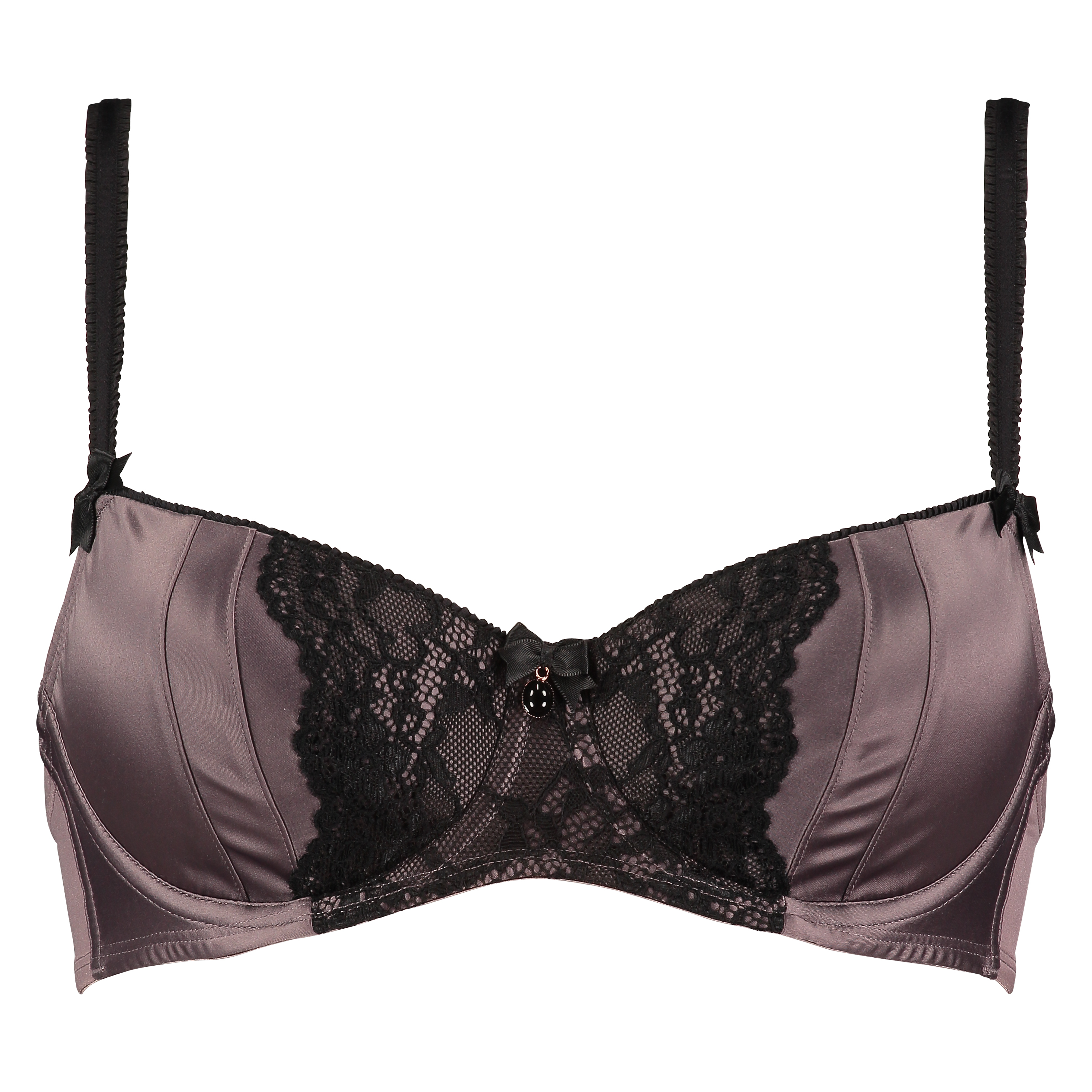 Padded underwired bra Loulou, Brązowy, main