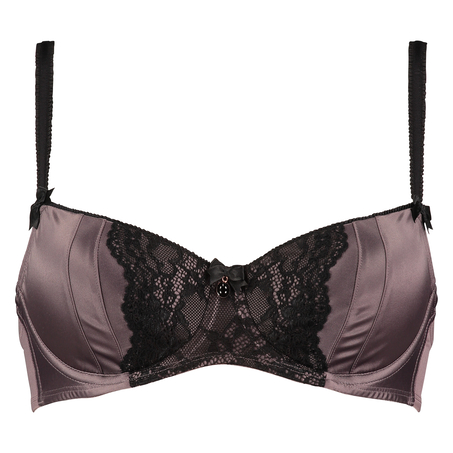 Padded underwired bra Loulou, Brązowy