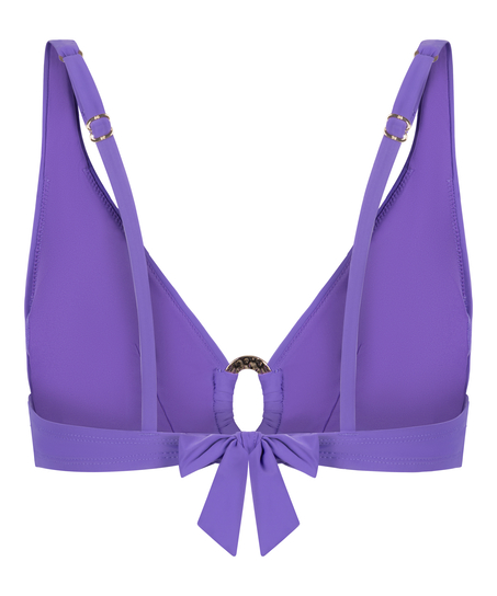 Triangle Bikini Top Luxe, Fioletowy