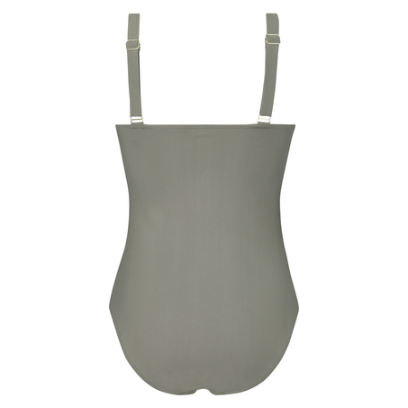 Strój kąpielowy z falowanym brzegiem Dreams Ocean, Zielony