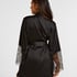 Kimono Satin Lace, Czarny