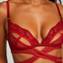 Biustonosz bralette Pleasure, Czerwony