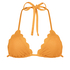 Tr&oacute;jkątna g&oacute;ra od bikini Scallop Lurex, Pomarańczowy