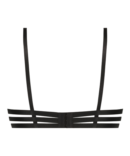 Nieuformowany biustonosz z fiszbinami Courtney, Czarny