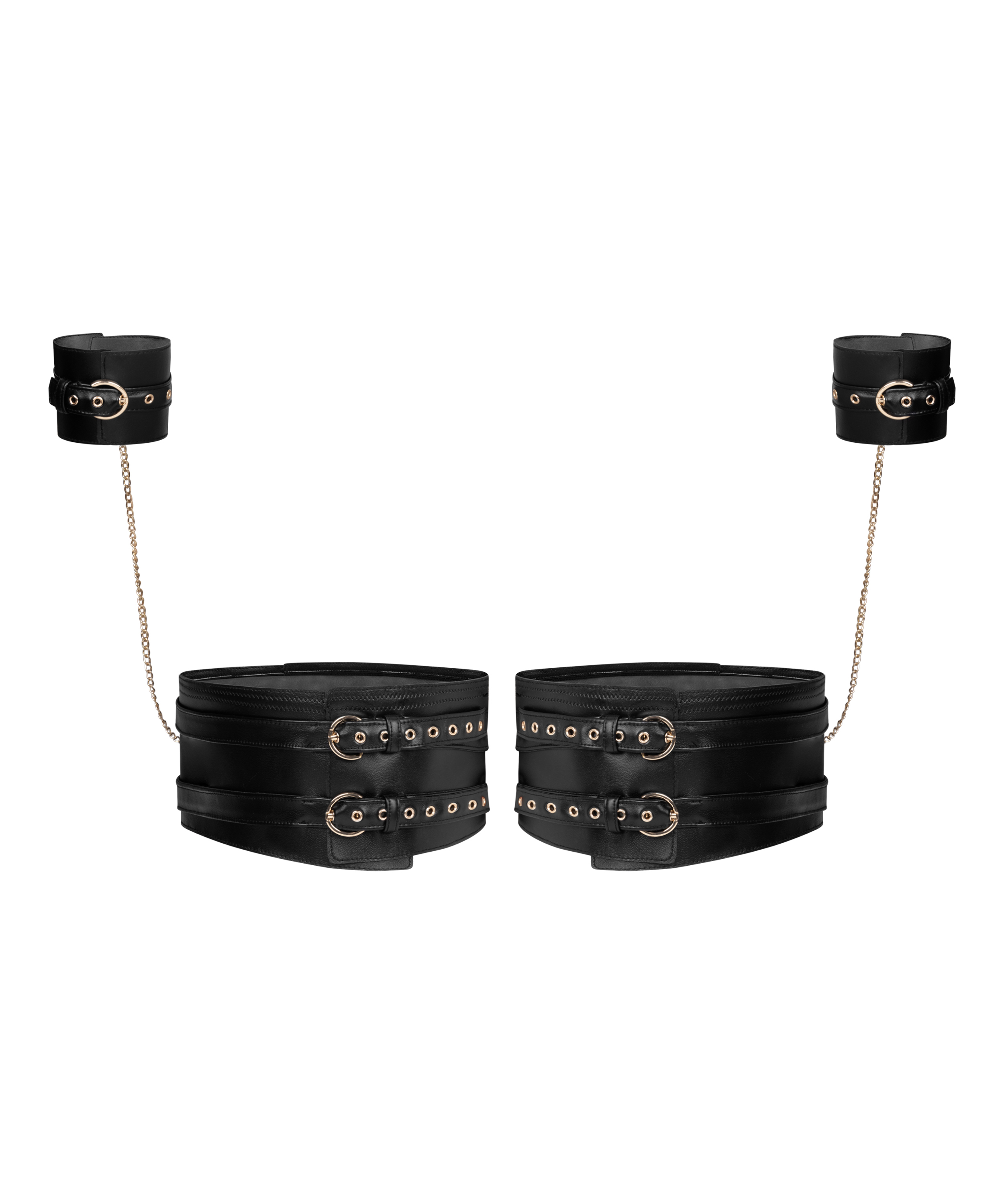 Kajdanki na nogi i ręce, Czarny, main