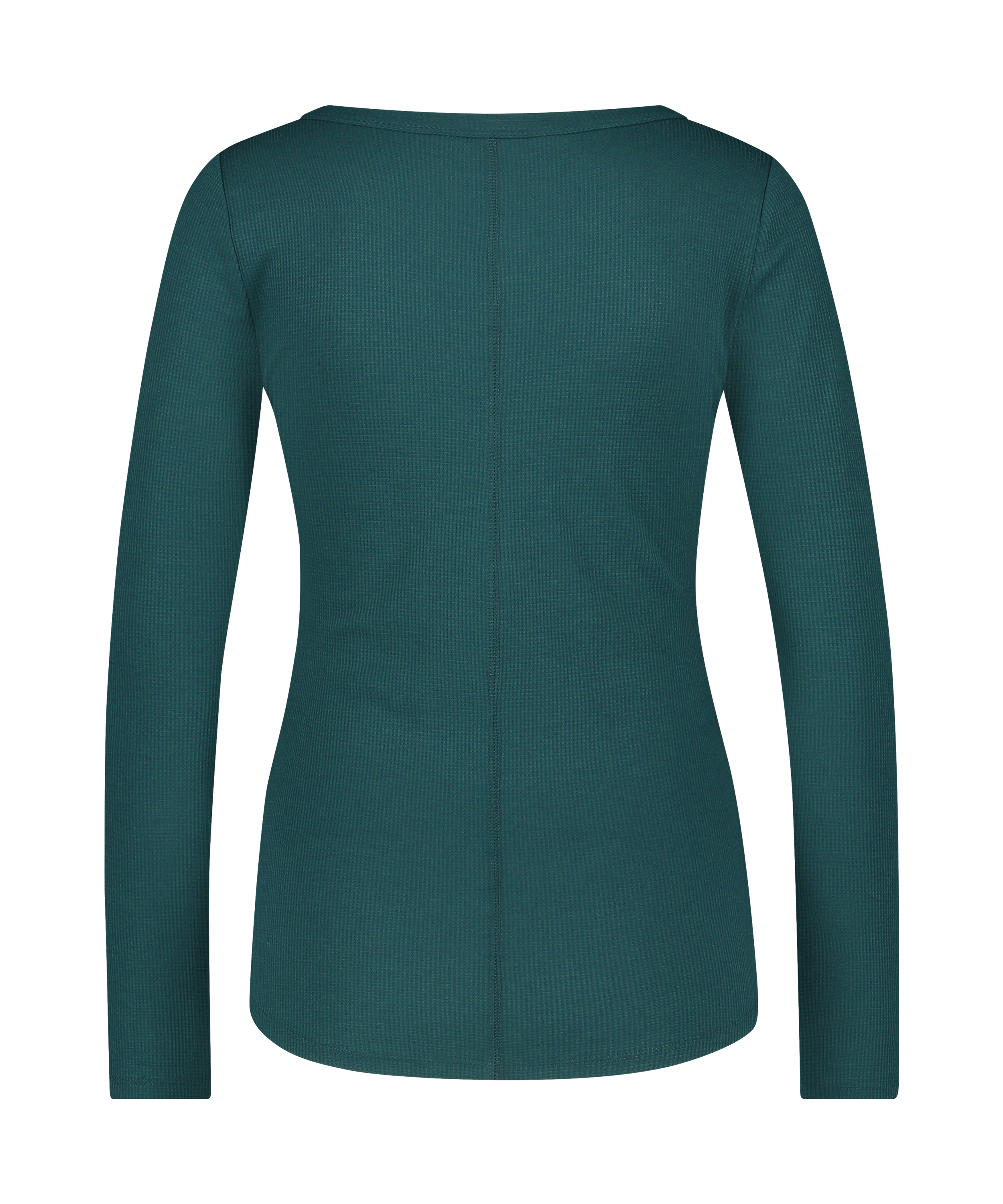 Top piżamowy z długimi rękawami, Niebieski, main