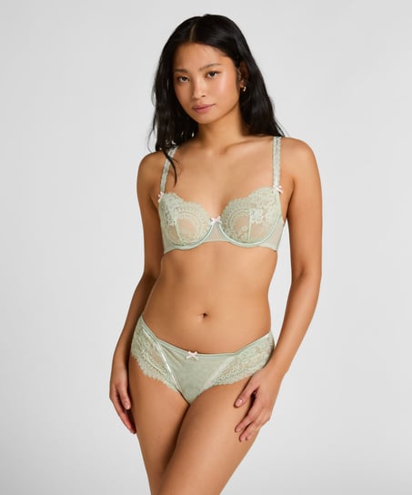 Biustonosz Dorothy z nieusztywnianymi fiszbinami, Zielony