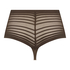 Niewidoczne pod ubraniem stringi z wysokim stanem, Brązowy