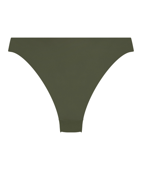 Majtki Bikini Wysoko Krojona Luxe, Zielony