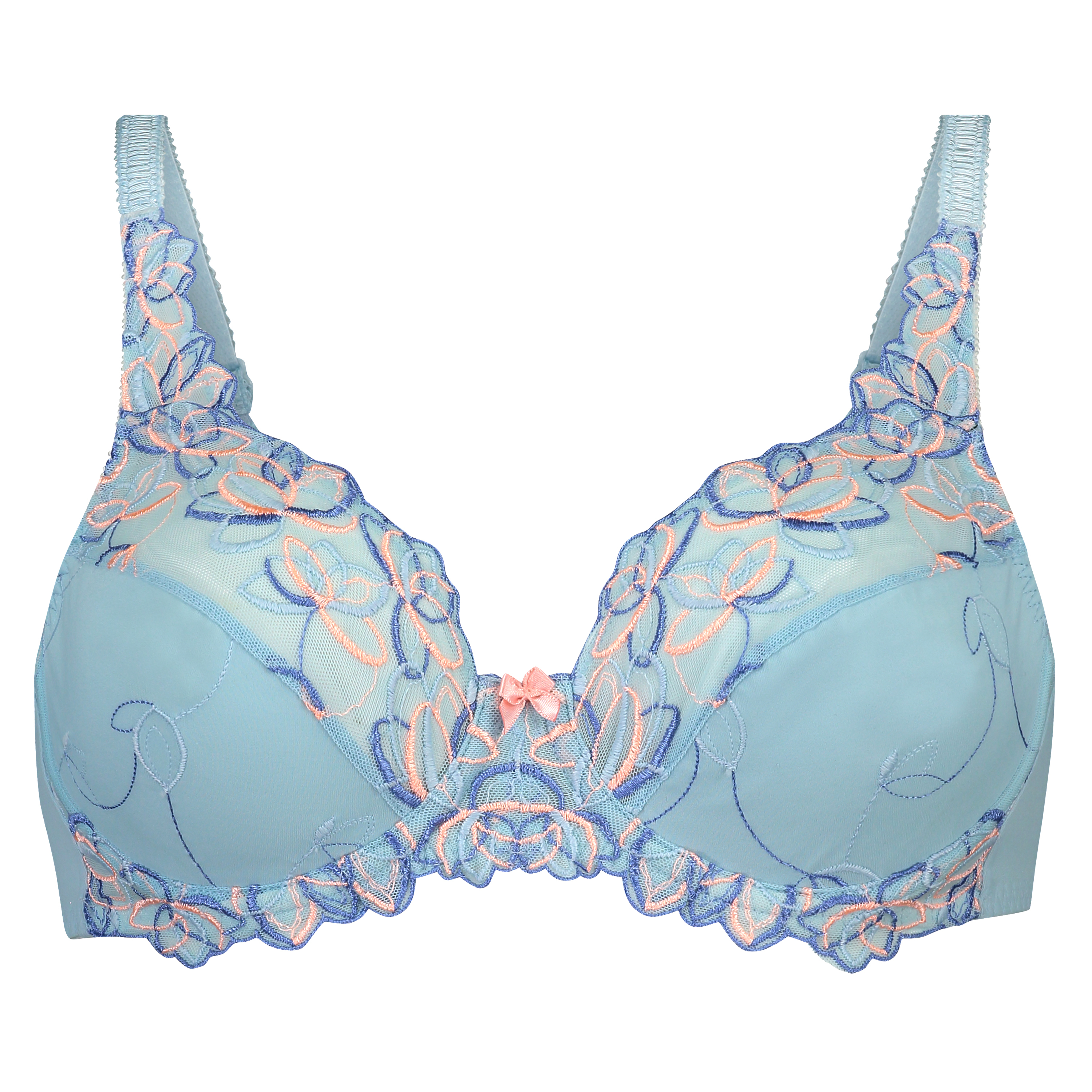Biustonosz nieusztywniany z fiszbinami Diva, Niebieski, main