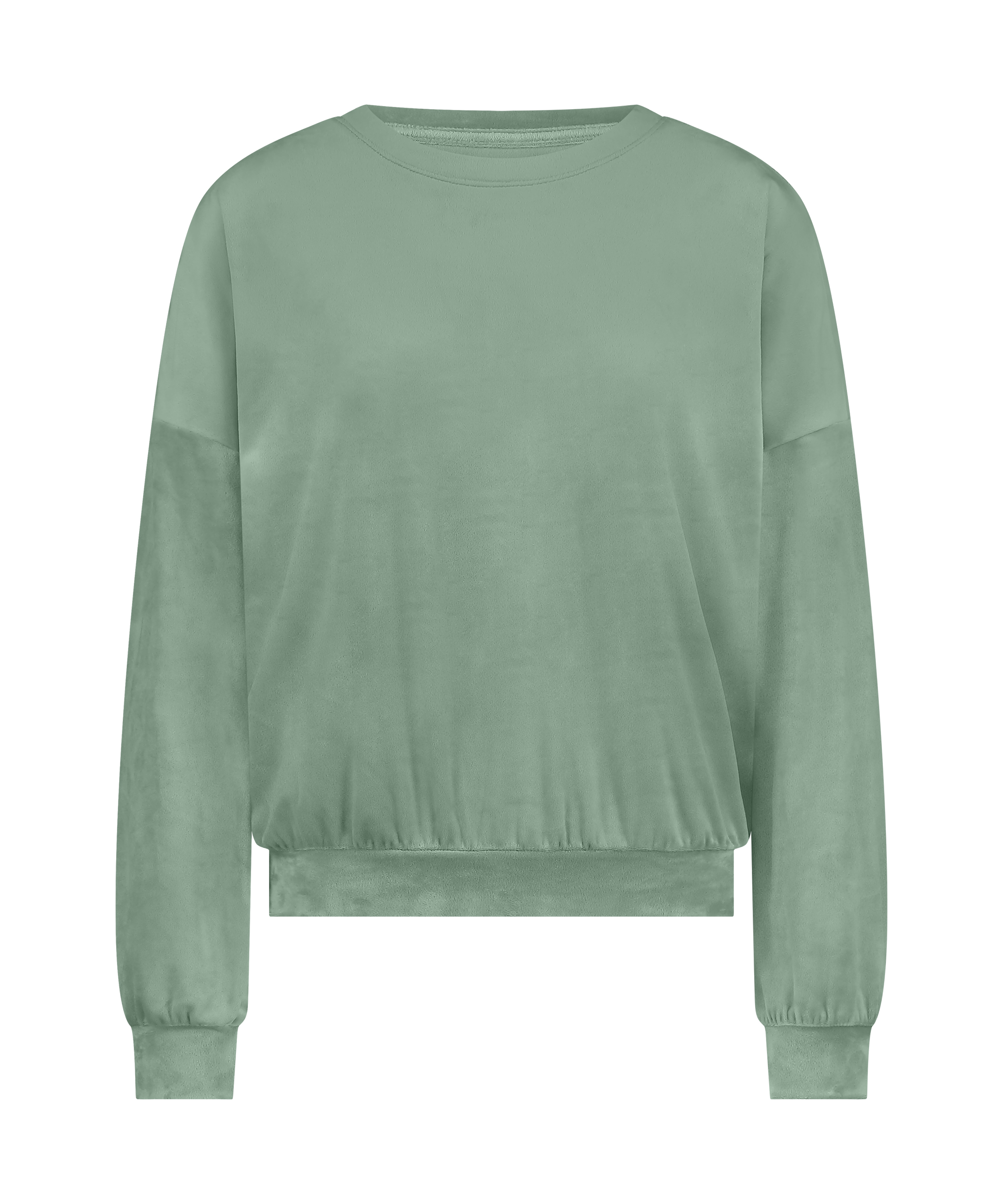 Welurowy top, Zielony, main