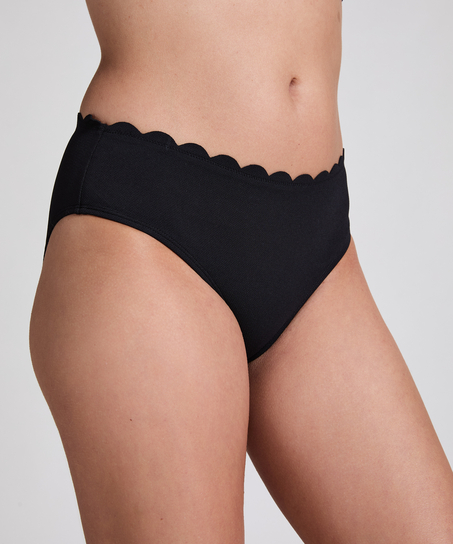 Majtki bikini Rio w muszelki, Czarny