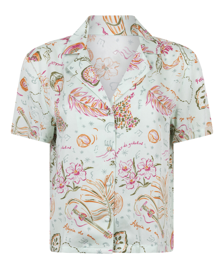 Satynowa narzutka, Zielony