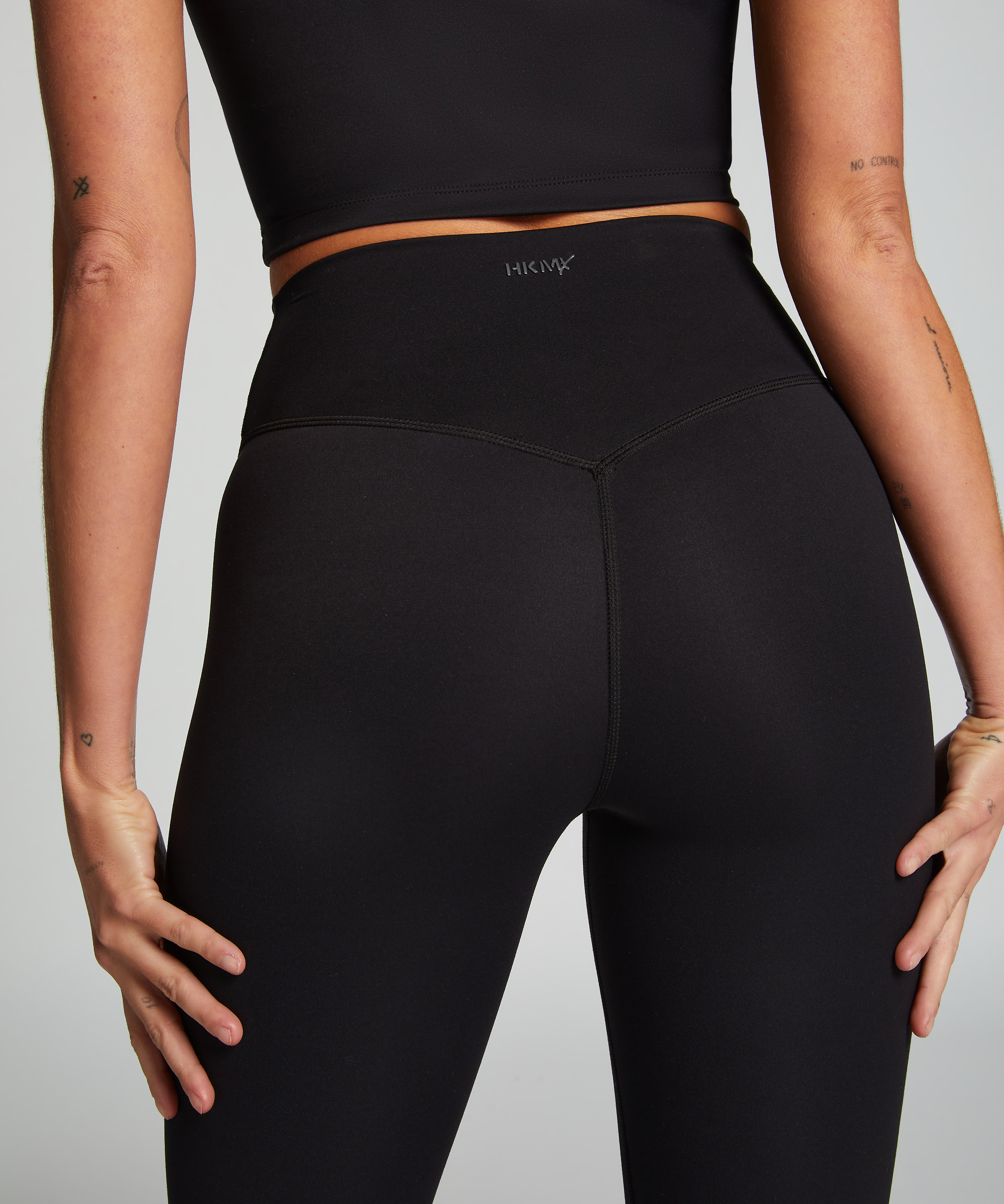 HKMX Legginsy z wysokim stanem, Czarny, main