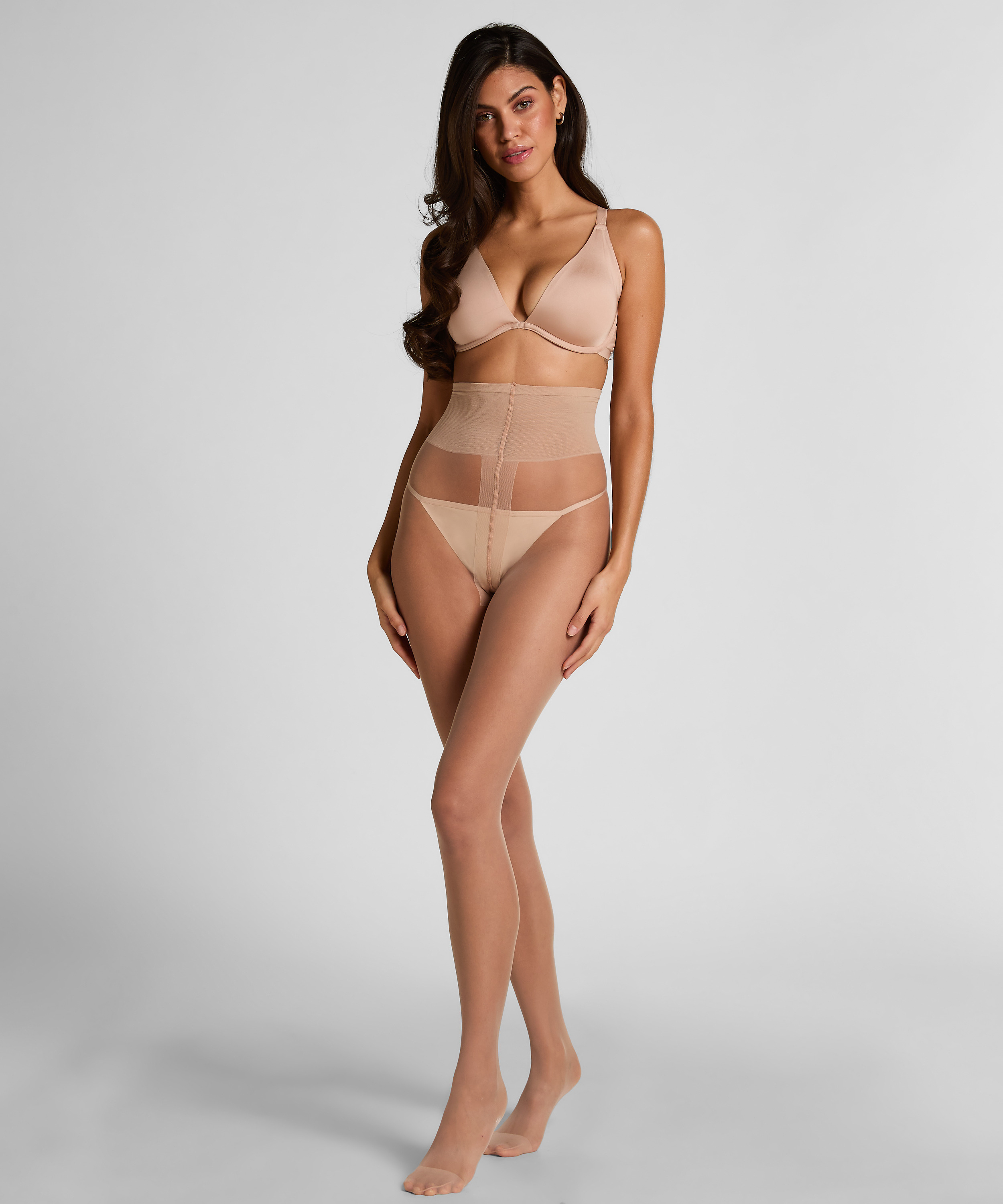 Rajstopy 15 Den Second Skin, Brązowy, main