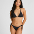 Triangle Bikini Top Luxe, Czarny