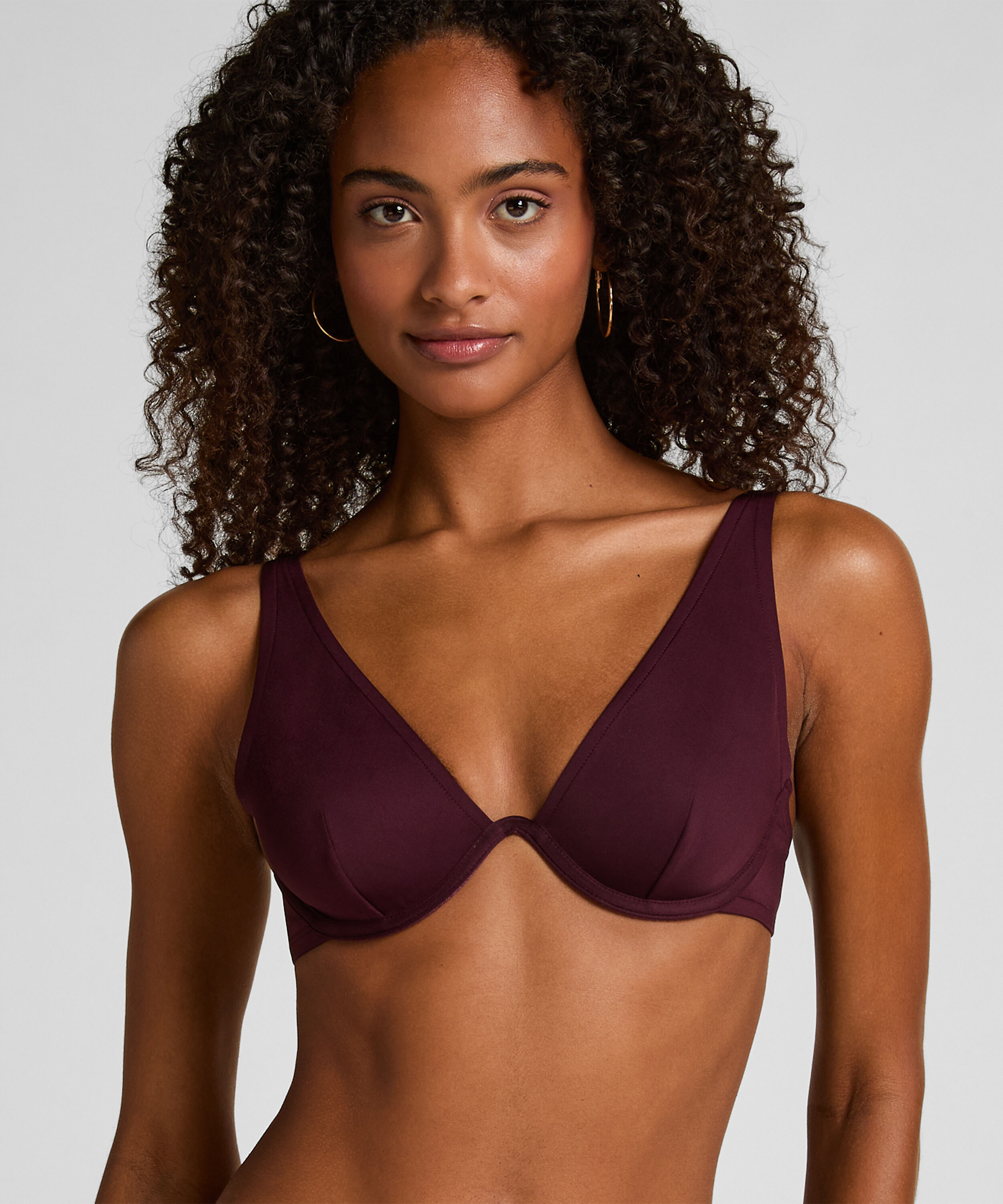 Neoprenowy top od bikini, Fioletowy