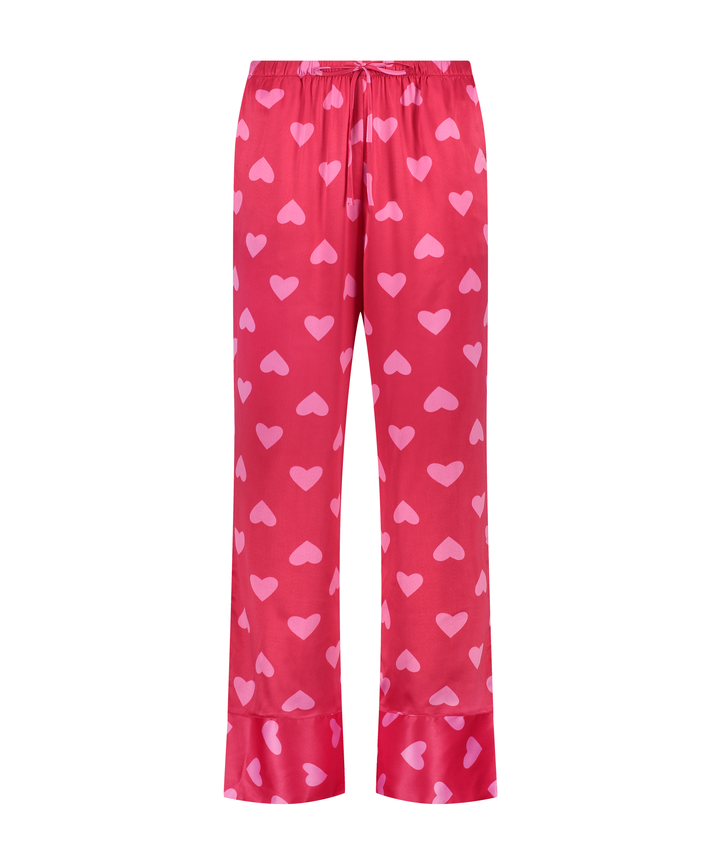 Spodnie z satyny, Czerwony, main