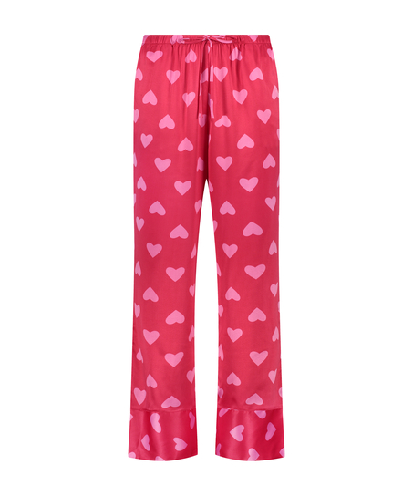 Spodnie z satyny, Czerwony