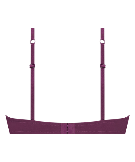 Biustonosz usztywniany z fiszbinami Lace & Shine, Fioletowy