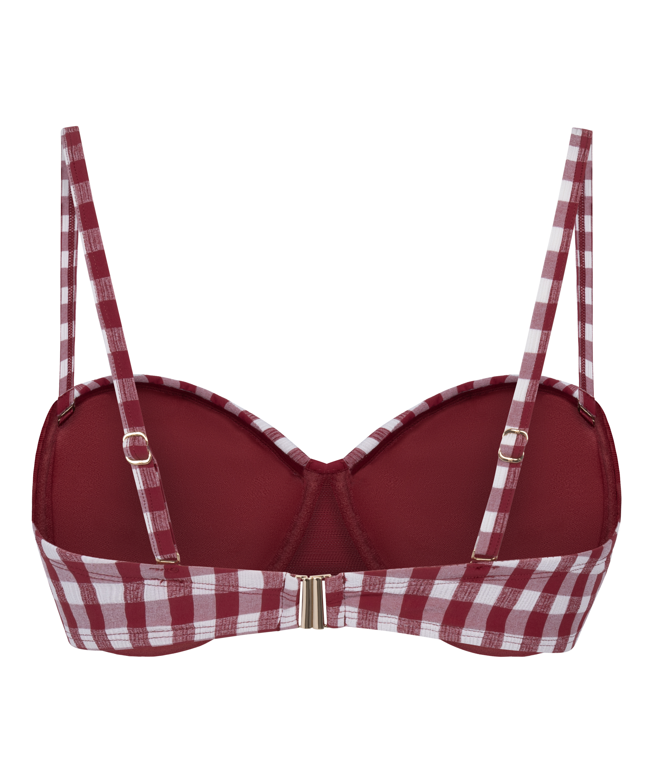 Usztywniany Biustonosz Bikini z Fiszbinami Amalfi, Czerwony, main