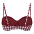 Usztywniany Biustonosz Bikini z Fiszbinami Amalfi, Czerwony