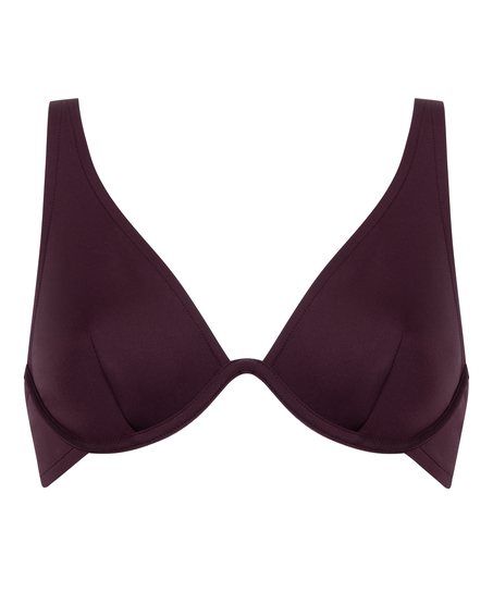 Neoprenowy top od bikini, Fioletowy