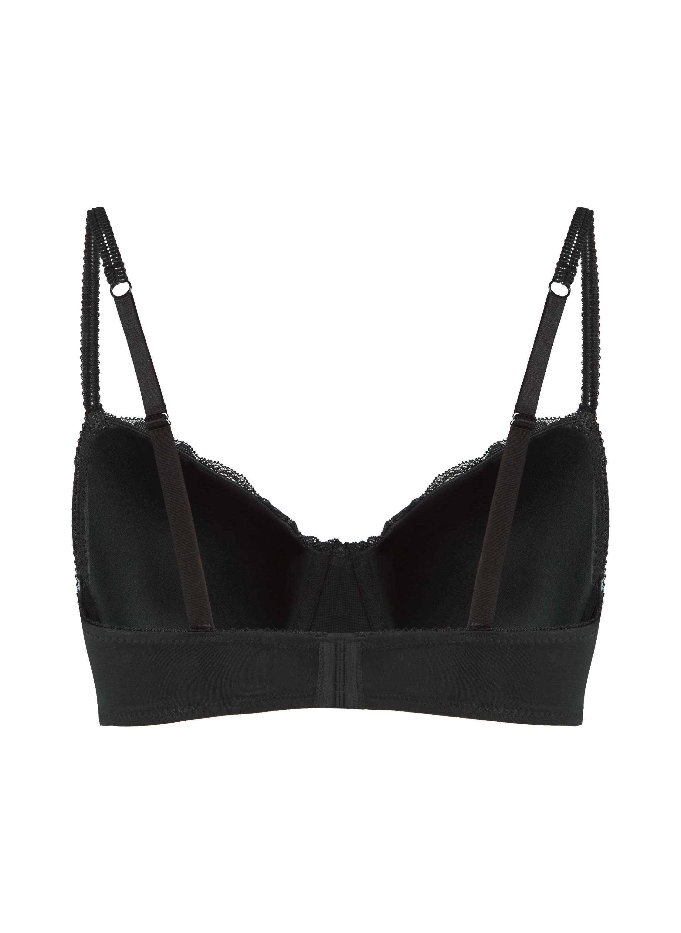 Biustonosz usztywniany z fiszbinami Secret Lace, Czarny, main