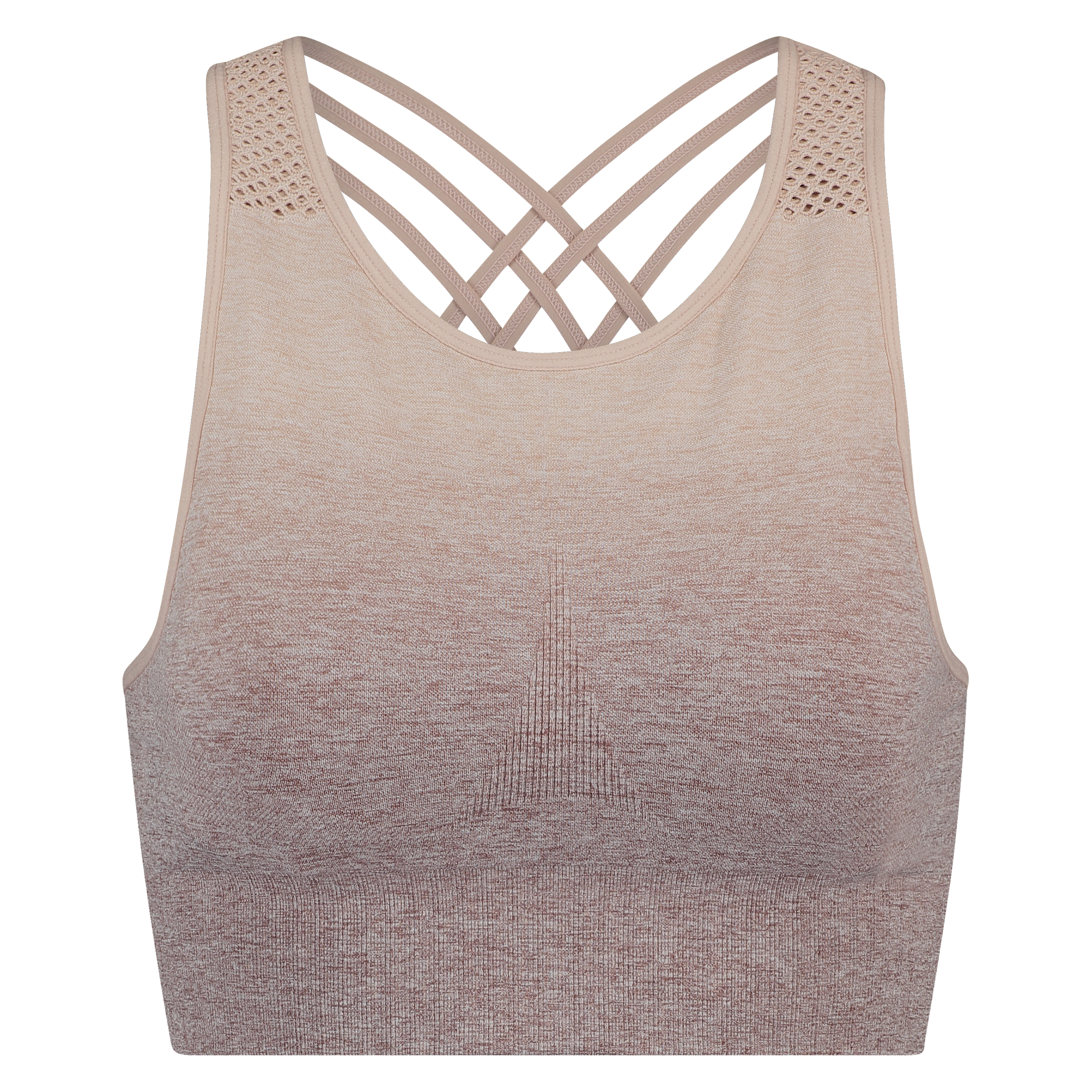 HKMX Highneck Ombre Level 2 Sports Bra, R&oacute;żowy, main