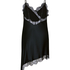 Slipdress Asymmetric, Czarny