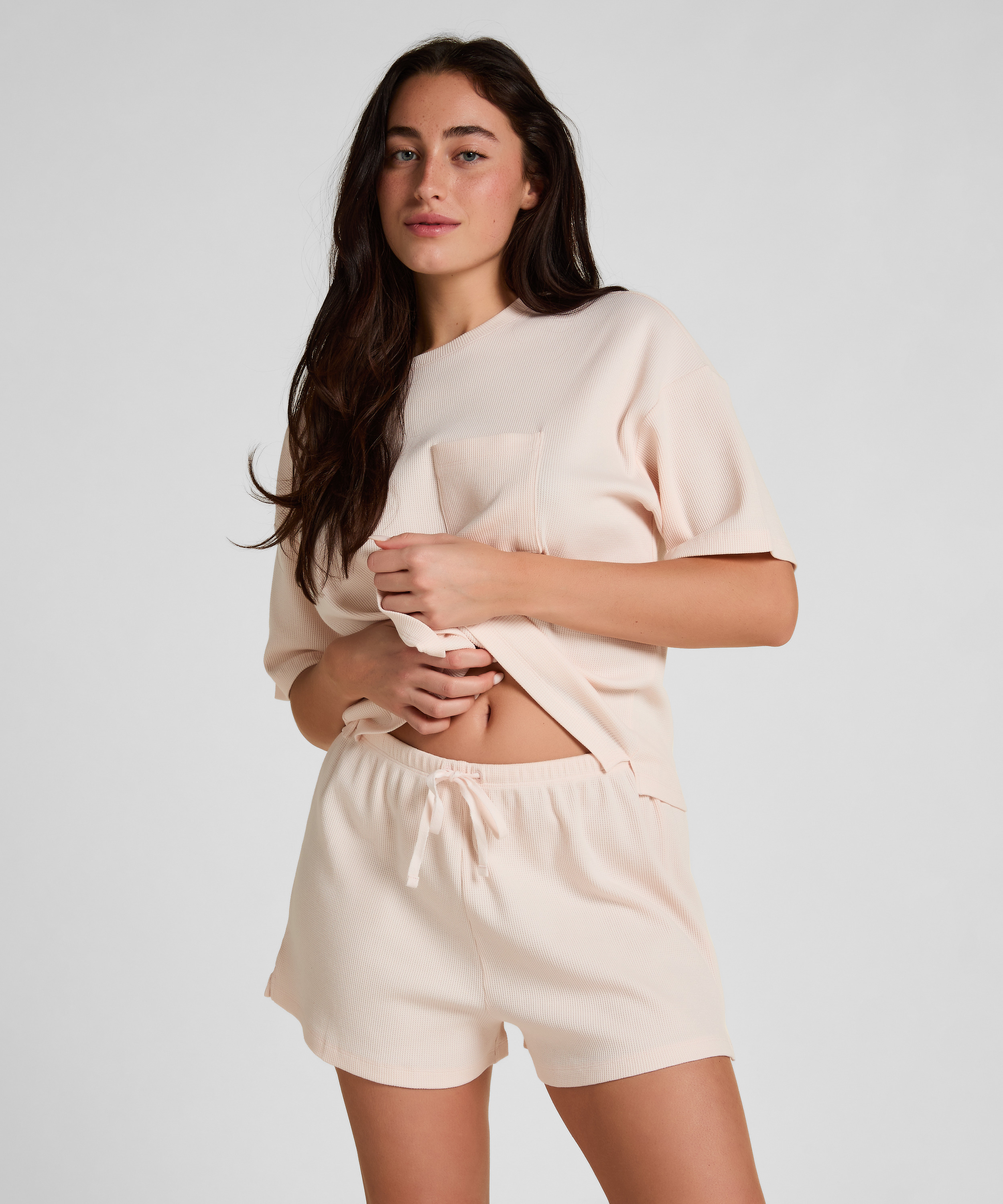 Short Waffle, R&oacute;żowy, main