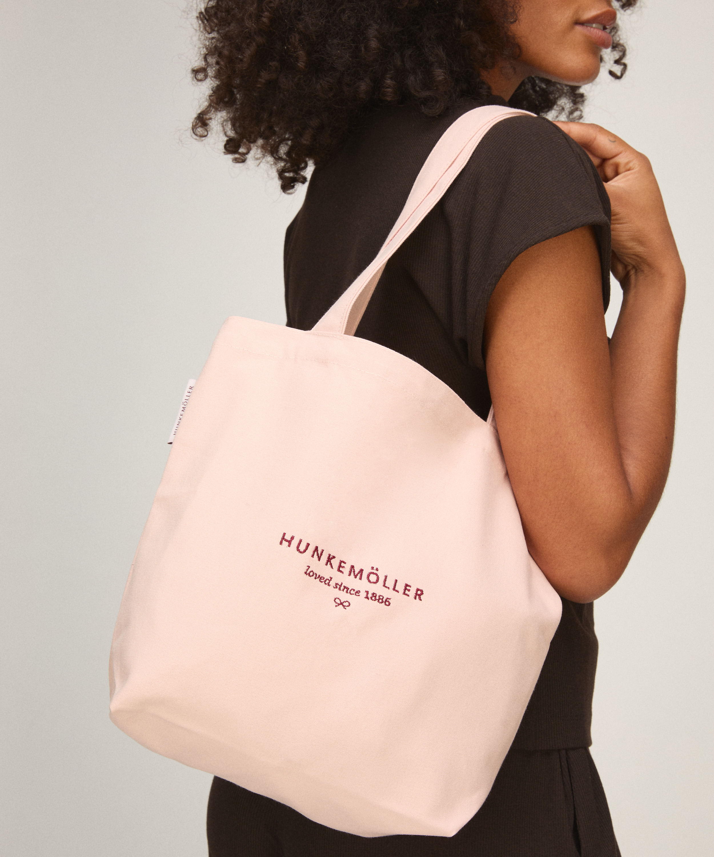 Canvas Tote Bag Small, R&oacute;żowy, main